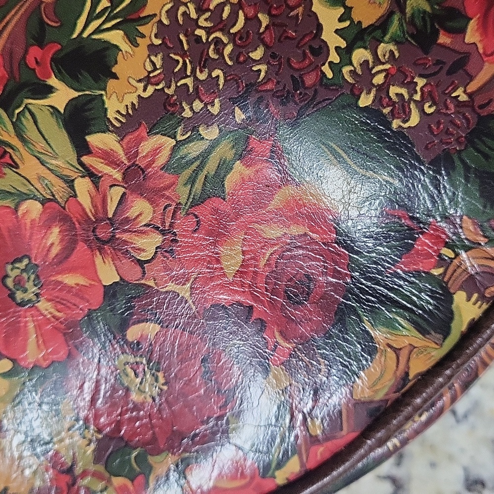 Patricia Nash Round Scafati Crossbody Golden Rustic Forest - Picture 11 of 13
